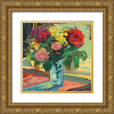 Window Sill II Gold Ornate Wood Framed Art Print with Double Matting by Harwood, Jennifer