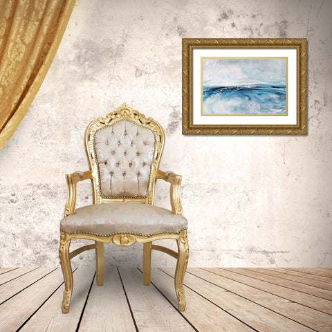 Cloud Pond Gold Ornate Wood Framed Art Print with Double Matting by Parker, Karen Lorena