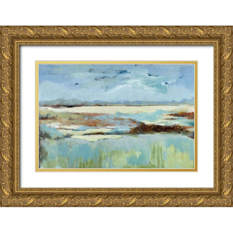 Open Spaces Gold Ornate Wood Framed Art Print with Double Matting by Buckley, Mary