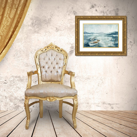 Calm Waters Gold Ornate Wood Framed Art Print with Double Matting by Ellens, Jacqueline