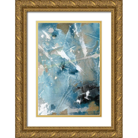 Completely Gold Ornate Wood Framed Art Print with Double Matting by Fontaine, Stephane