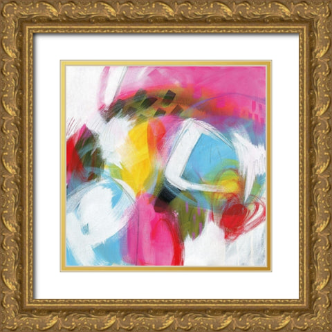 On My Wave Gold Ornate Wood Framed Art Print with Double Matting by Hawkins, Julie