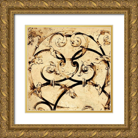 Classical Style-B Gold Ornate Wood Framed Art Print with Double Matting by Panossian, Paul