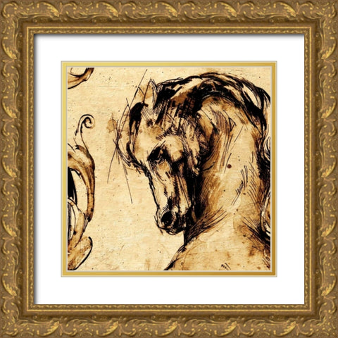 Classical Style-C Gold Ornate Wood Framed Art Print with Double Matting by Panossian, Paul