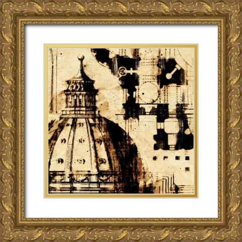 Classical Style-D Gold Ornate Wood Framed Art Print with Double Matting by Panossian, Paul
