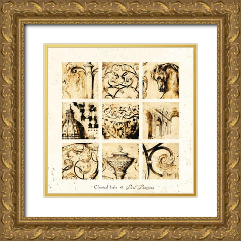 Classical Style Gold Ornate Wood Framed Art Print with Double Matting by Panossian, Paul