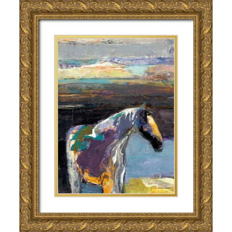 Buddy Gold Ornate Wood Framed Art Print with Double Matting by Samyn, Dominique