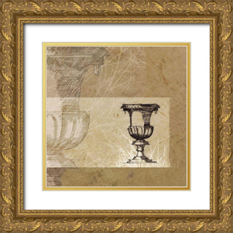 Once Upon A Time I Gold Ornate Wood Framed Art Print with Double Matting by Venter, Marcel