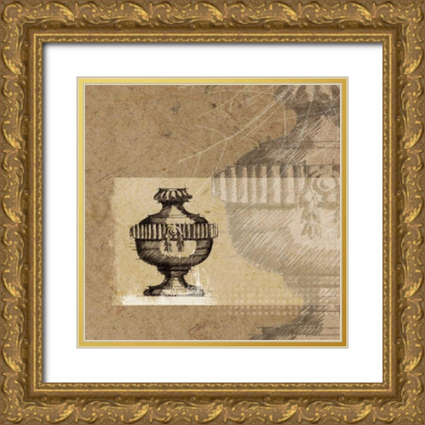 Once Upon A Time II Gold Ornate Wood Framed Art Print with Double Matting by Venter, Marcel