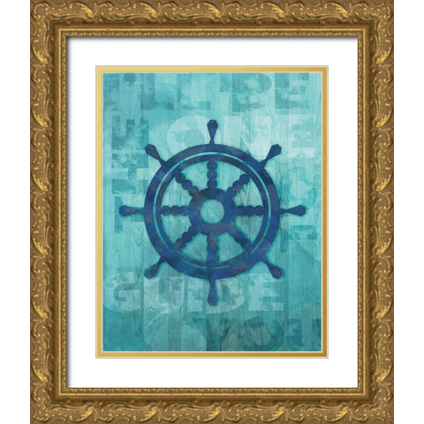 Guide You Gold Ornate Wood Framed Art Print with Double Matting by Veysey, Sofia