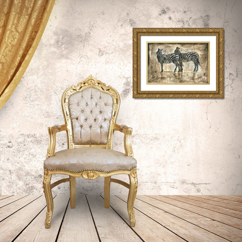 Affection Gold Ornate Wood Framed Art Print with Double Matting by Wiley, Marta G.