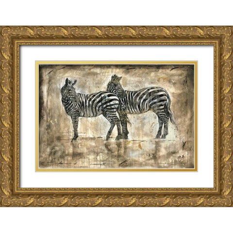 Affection Gold Ornate Wood Framed Art Print with Double Matting by Wiley, Marta G.