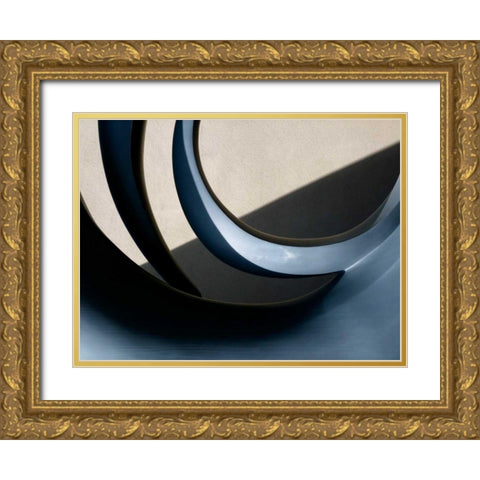Architectural Curve III Gold Ornate Wood Framed Art Print with Double Matting by Christensen, Jim