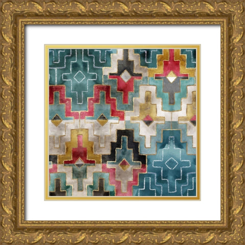 Urged II Gold Ornate Wood Framed Art Print with Double Matting by Watts, Eva