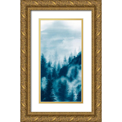 Foggy Dew II Gold Ornate Wood Framed Art Print with Double Matting by Watts, Eva