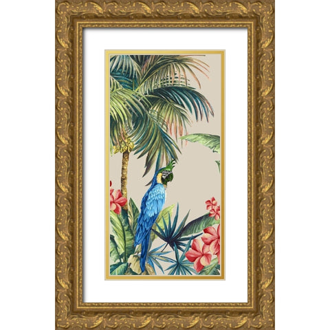 Tropicano II Gold Ornate Wood Framed Art Print with Double Matting by Watts, Eva