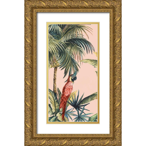 Tropicano II Gold Ornate Wood Framed Art Print with Double Matting by Watts, Eva