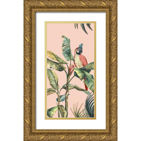 Tropicano II Gold Ornate Wood Framed Art Print with Double Matting by Watts, Eva