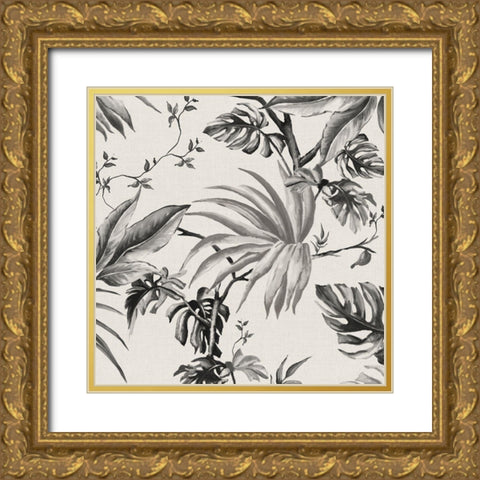 Vintage Palms Tolie I Gold Ornate Wood Framed Art Print with Double Matting by Watts, Eva