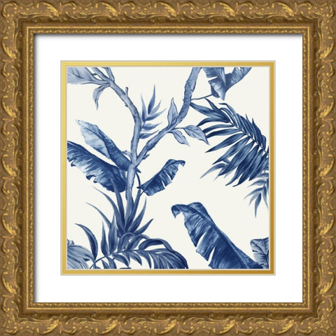 Tropical Paradiso I Gold Ornate Wood Framed Art Print with Double Matting by Watts, Eva