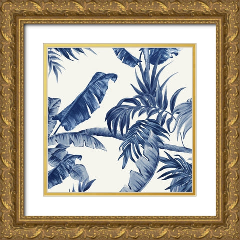 Tropical Paradiso II Gold Ornate Wood Framed Art Print with Double Matting by Watts, Eva