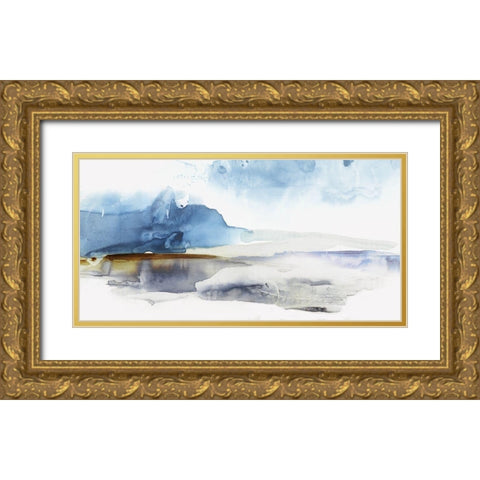 Lunar Landscape Gold Ornate Wood Framed Art Print with Double Matting by Watts, Eva