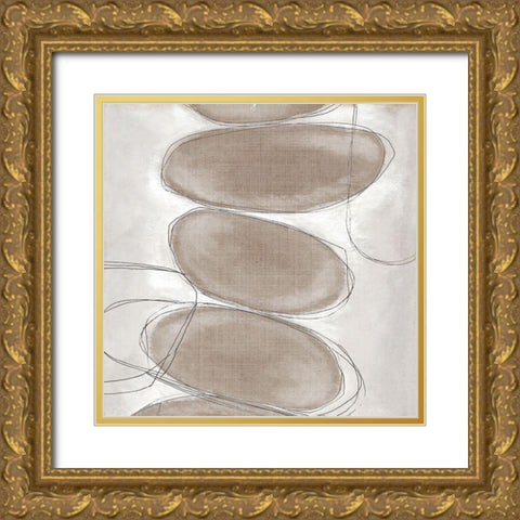 Modern Inuk Shuk I Gold Ornate Wood Framed Art Print with Double Matting by Watts, Eva