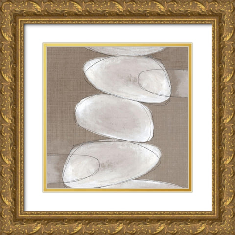 Inuk Shuk II Gold Ornate Wood Framed Art Print with Double Matting by Watts, Eva