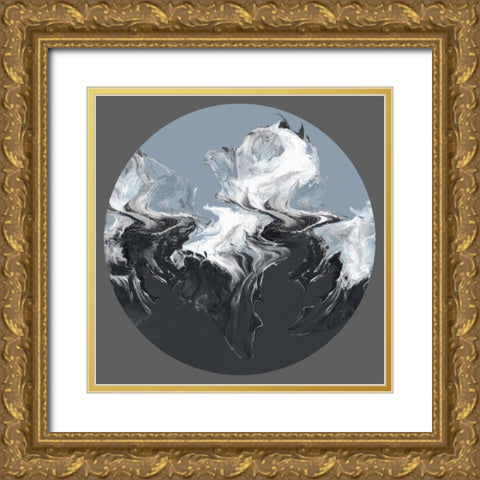 Centered Composed IÂ Gold Ornate Wood Framed Art Print with Double Matting by Watts, Eva
