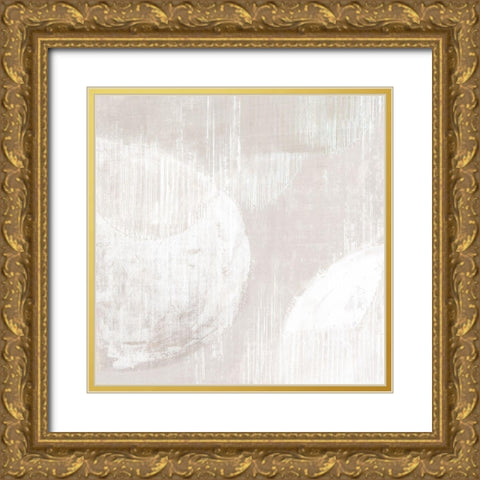Nordic Neutral Gold Ornate Wood Framed Art Print with Double Matting by Watts, Eva