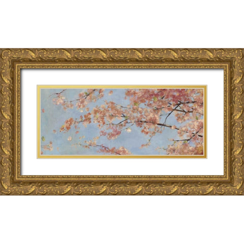 Osaka Blossoms I - Mini Gold Ornate Wood Framed Art Print with Double Matting by Jensen, Asia
