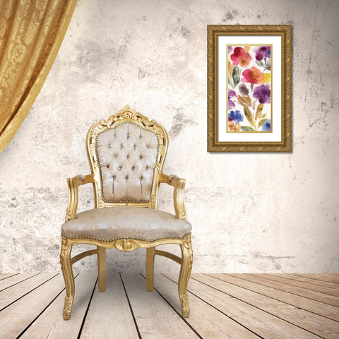 Charm I Gold Ornate Wood Framed Art Print with Double Matting by Jensen, Asia