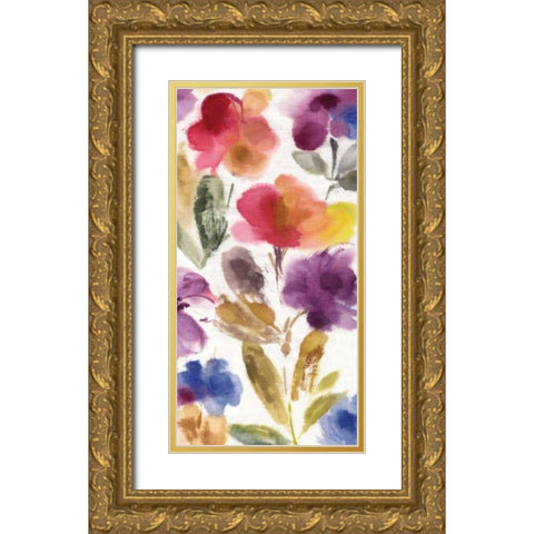 Charm I Gold Ornate Wood Framed Art Print with Double Matting by Jensen, Asia