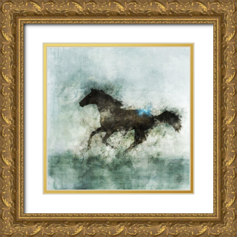 Lone Star II Gold Ornate Wood Framed Art Print with Double Matting by Roko, Ken