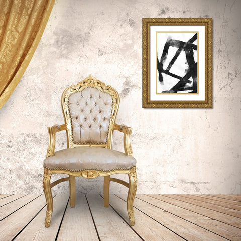 Gestures II Gold Ornate Wood Framed Art Print with Double Matting by PI Galerie