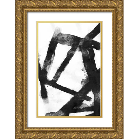 Gestures II Gold Ornate Wood Framed Art Print with Double Matting by PI Galerie