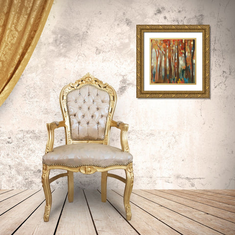 Dandelion Path Gold Ornate Wood Framed Art Print with Double Matting by Pearce, Allison