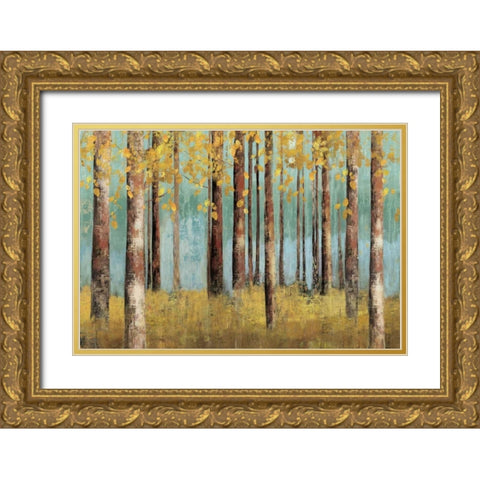 Birch Country Gold Ornate Wood Framed Art Print with Double Matting by Pearce, Allison