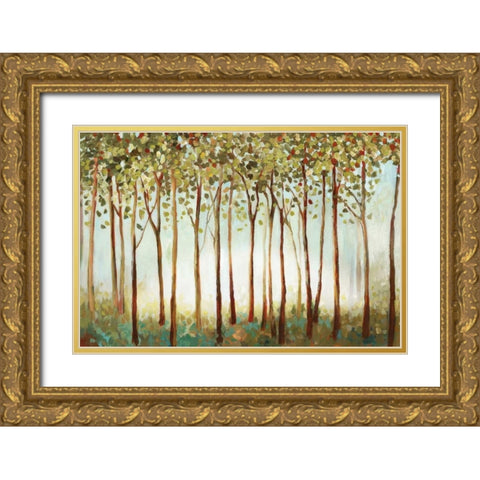 Riverside Forest Gold Ornate Wood Framed Art Print with Double Matting by Pearce, Allison