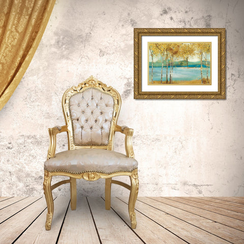 Overlooking III Gold Ornate Wood Framed Art Print with Double Matting by Pearce, Allison