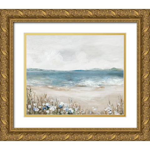 Shoreline Splendor I Gold Ornate Wood Framed Art Print with Double Matting by Pearce, Allison
