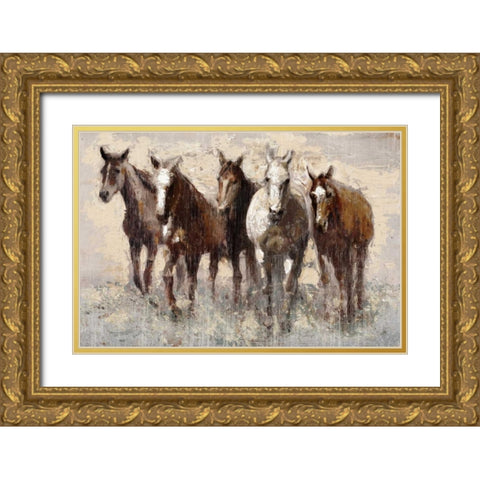 Harras Gold Ornate Wood Framed Art Print with Double Matting by Selkirk, Edward