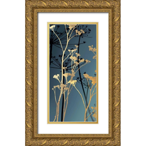 Twilight Botanicals II Gold Ornate Wood Framed Art Print with Double Matting by Wilson, Aimee