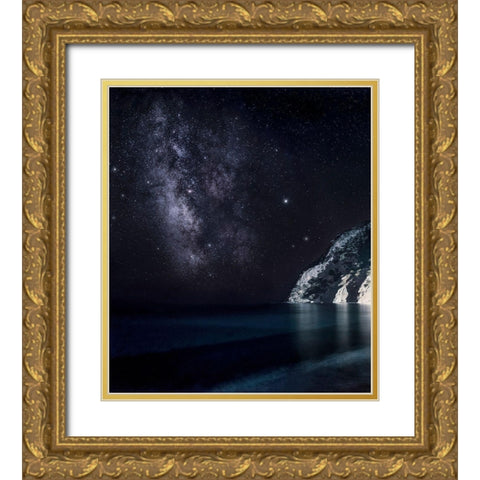 Stars In The South Gold Ornate Wood Framed Art Print with Double Matting by Artemiadi, Dora