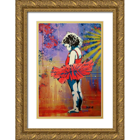 Lifes A Dance 2 Gold Ornate Wood Framed Art Print with Double Matting by AbcArtAttack