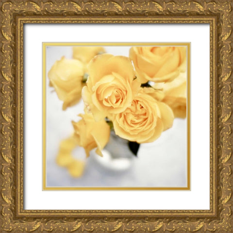 Floral Color - 21 Gold Ornate Wood Framed Art Print with Double Matting by Blaustein, Alan