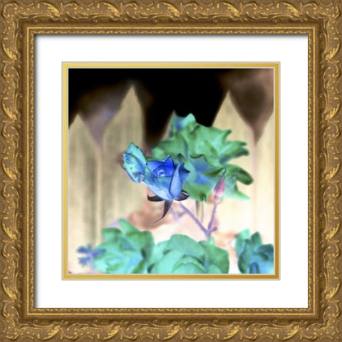 Floral Color - 7 Gold Ornate Wood Framed Art Print with Double Matting by Blaustein, Alan