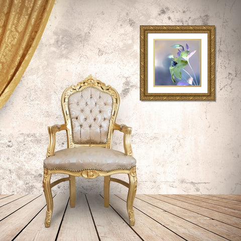 Floral Color - 9 Gold Ornate Wood Framed Art Print with Double Matting by Blaustein, Alan