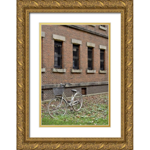 Japan Bicycle - 15 Gold Ornate Wood Framed Art Print with Double Matting by Blaustein, Alan