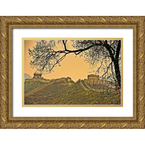Ancient Walls Gold Ornate Wood Framed Art Print with Double Matting by Burdick, Chuck